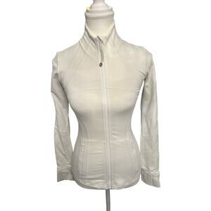 Lululemon Zip-Up Jacket | Size XS | White | Fitted